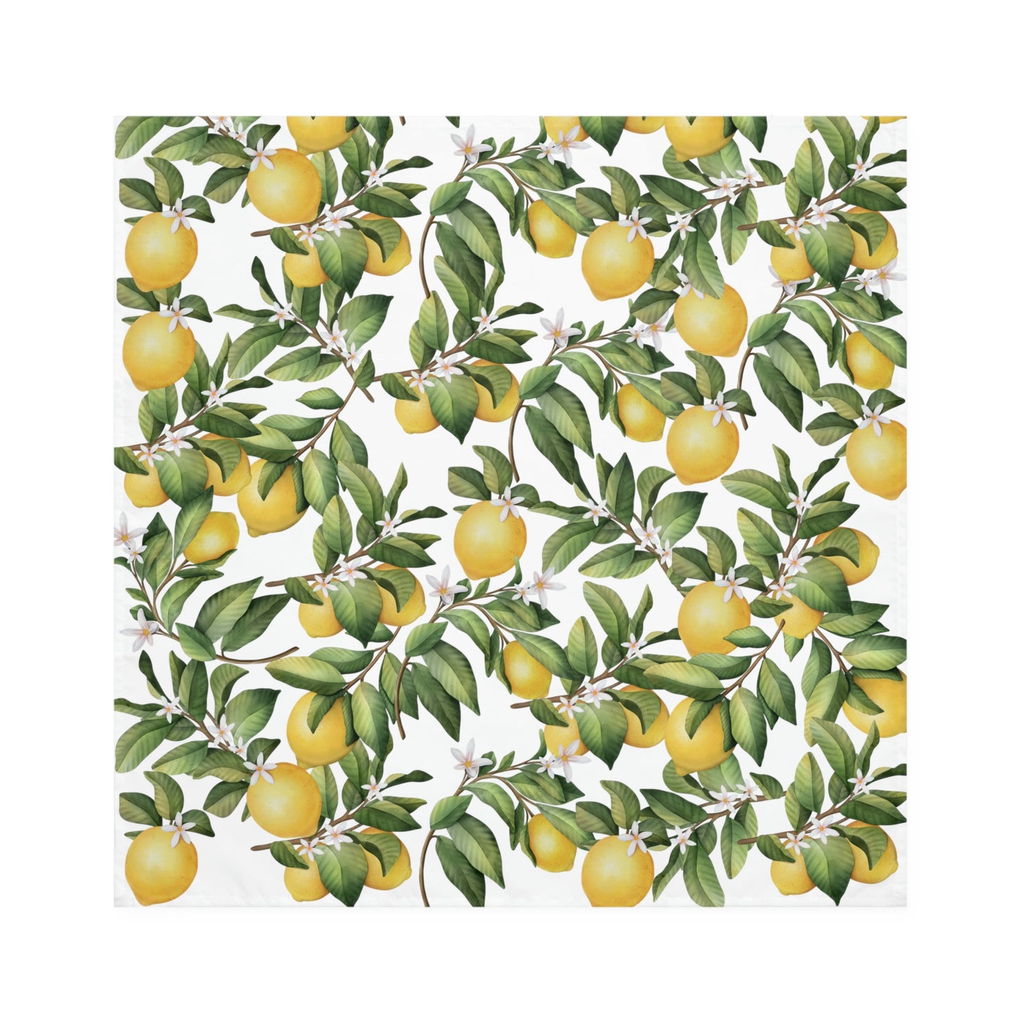 Lemon Napkins  Leaf Napkins / Lemon Table Decor
