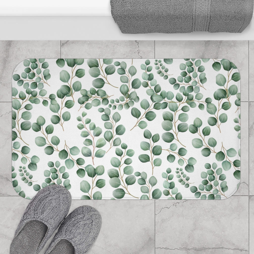 large size eucalyptus bath mat