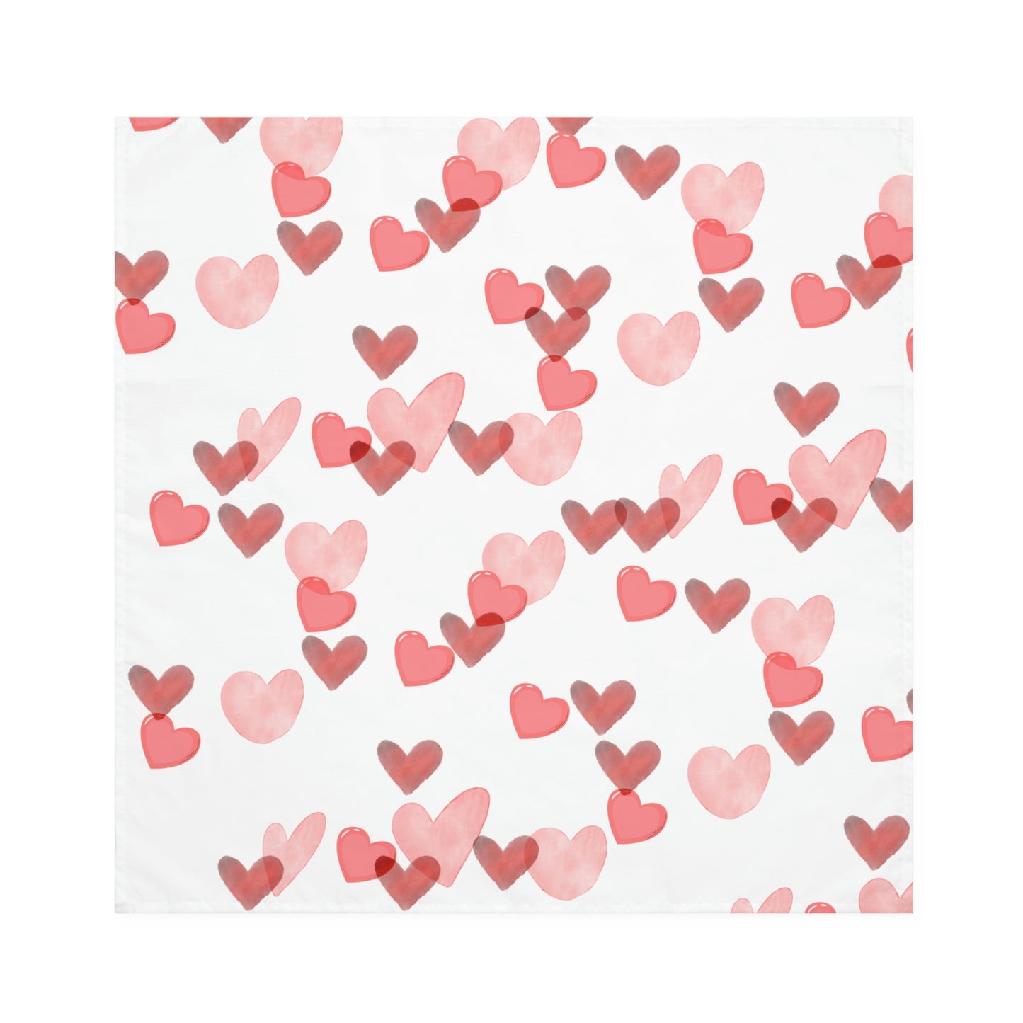 Valentine's Day Napkins / Valentines Day Decor / Heart Napkins / Watercolor Decor / Pink Heart Napkins