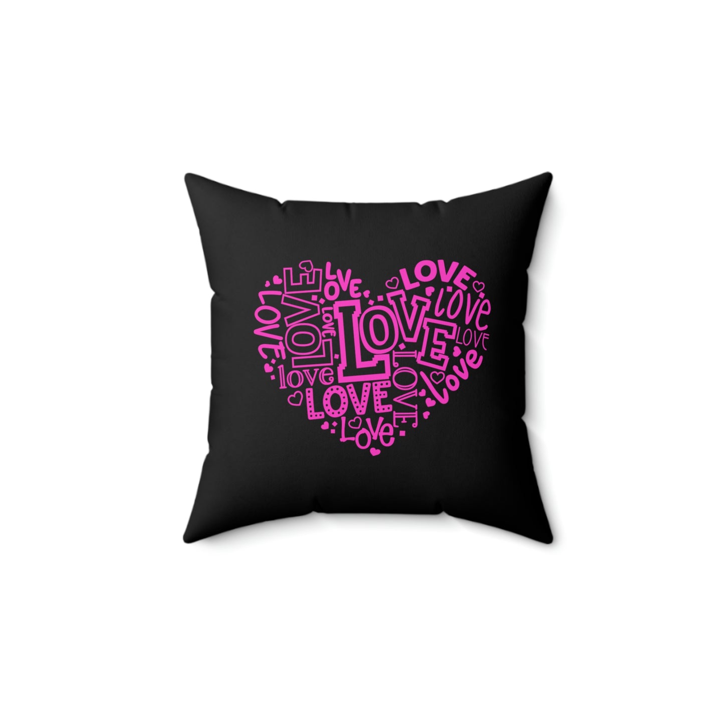 Valentine's Day Pillowcase / Pink Valentine's Day Decor / Pink Heart Print Pillowcase / Heart Pillowcase / Valentine's Day Gift