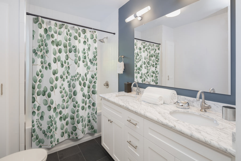 Eucalyptus Shower Curtain / Eucalyptus Bathroom Decor