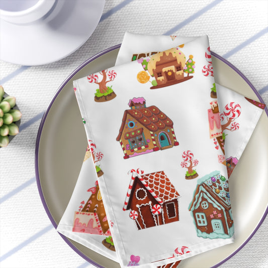gingerbread house napkins for christmas or birthday gift