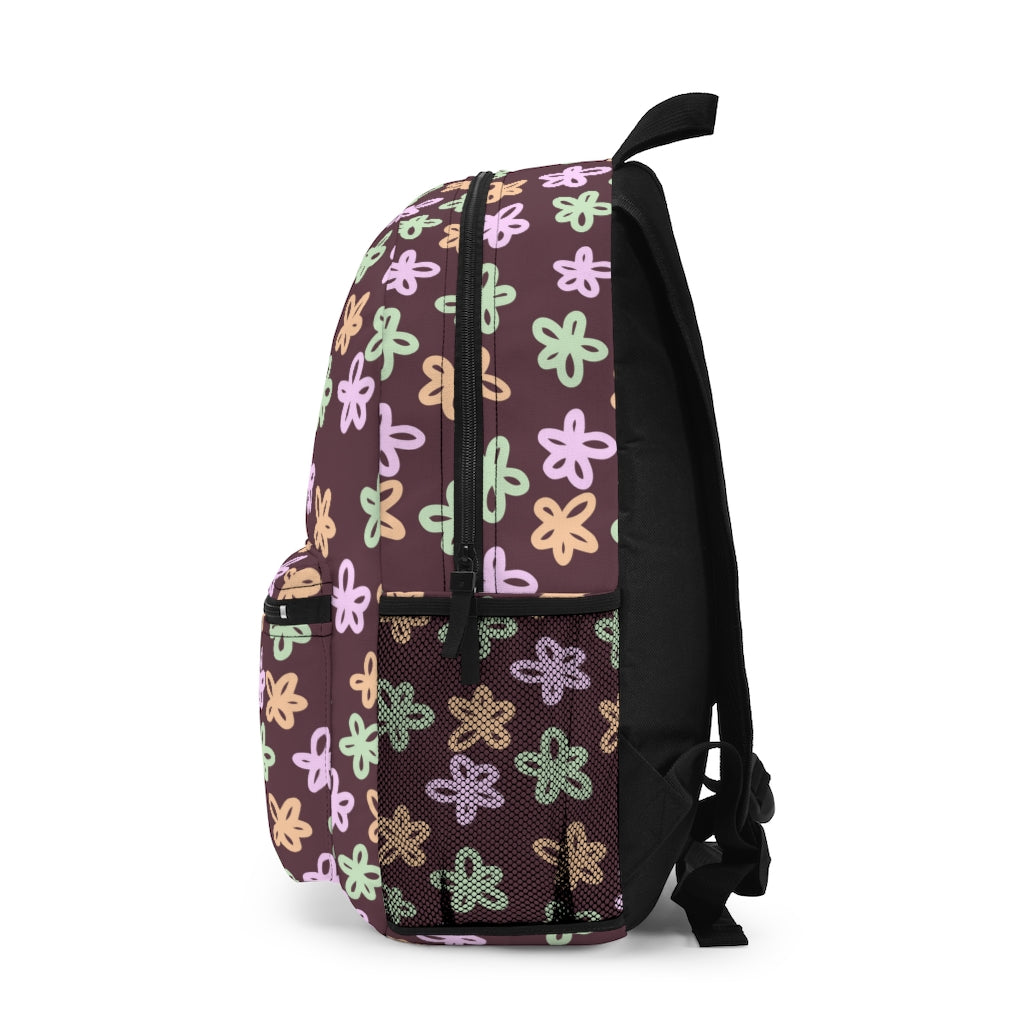 Girls Backpack /  Abstract Floral Bookbag