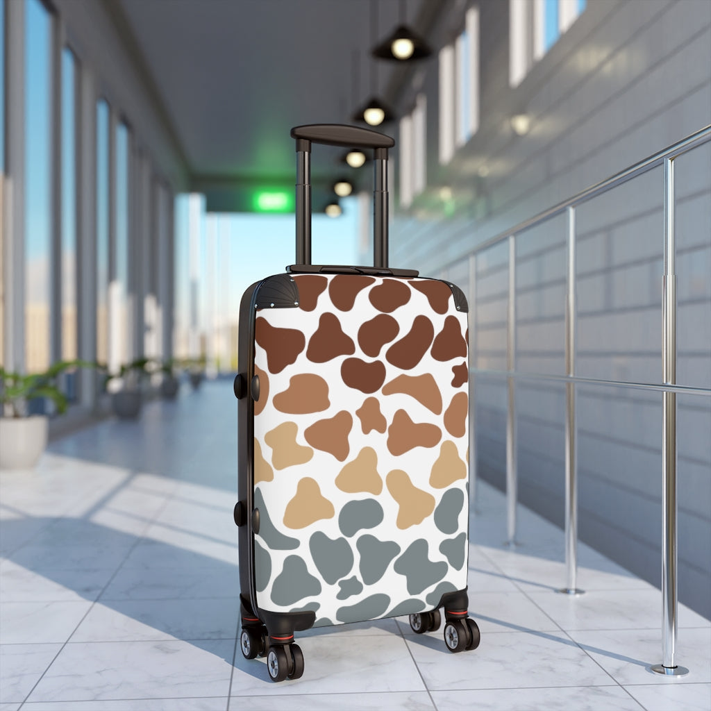 Cow Print Suitcase / Cow Print Luggage