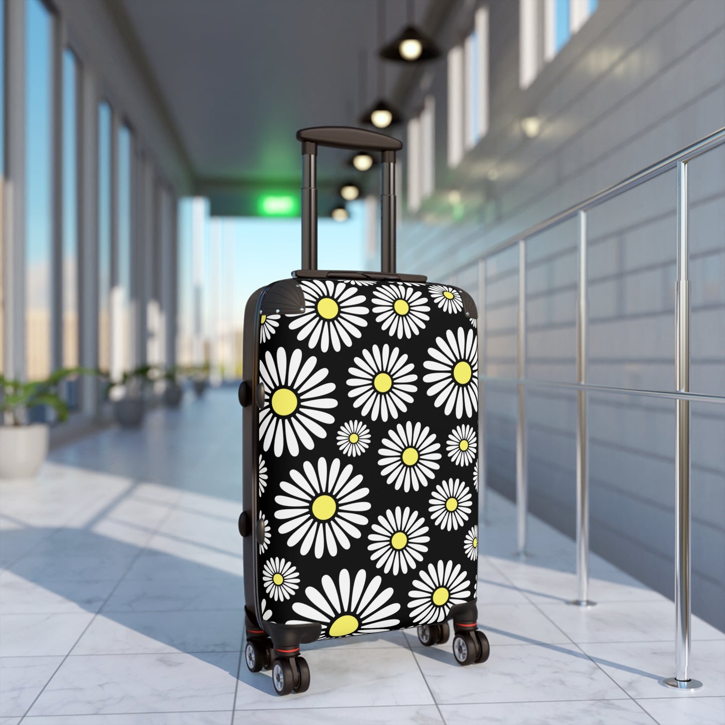 Daisy Suitcase / Custom Luggage / Daisy Luggage / Floral Suitcase