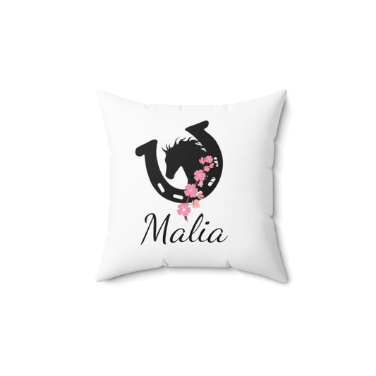 girls personalized horse pillow