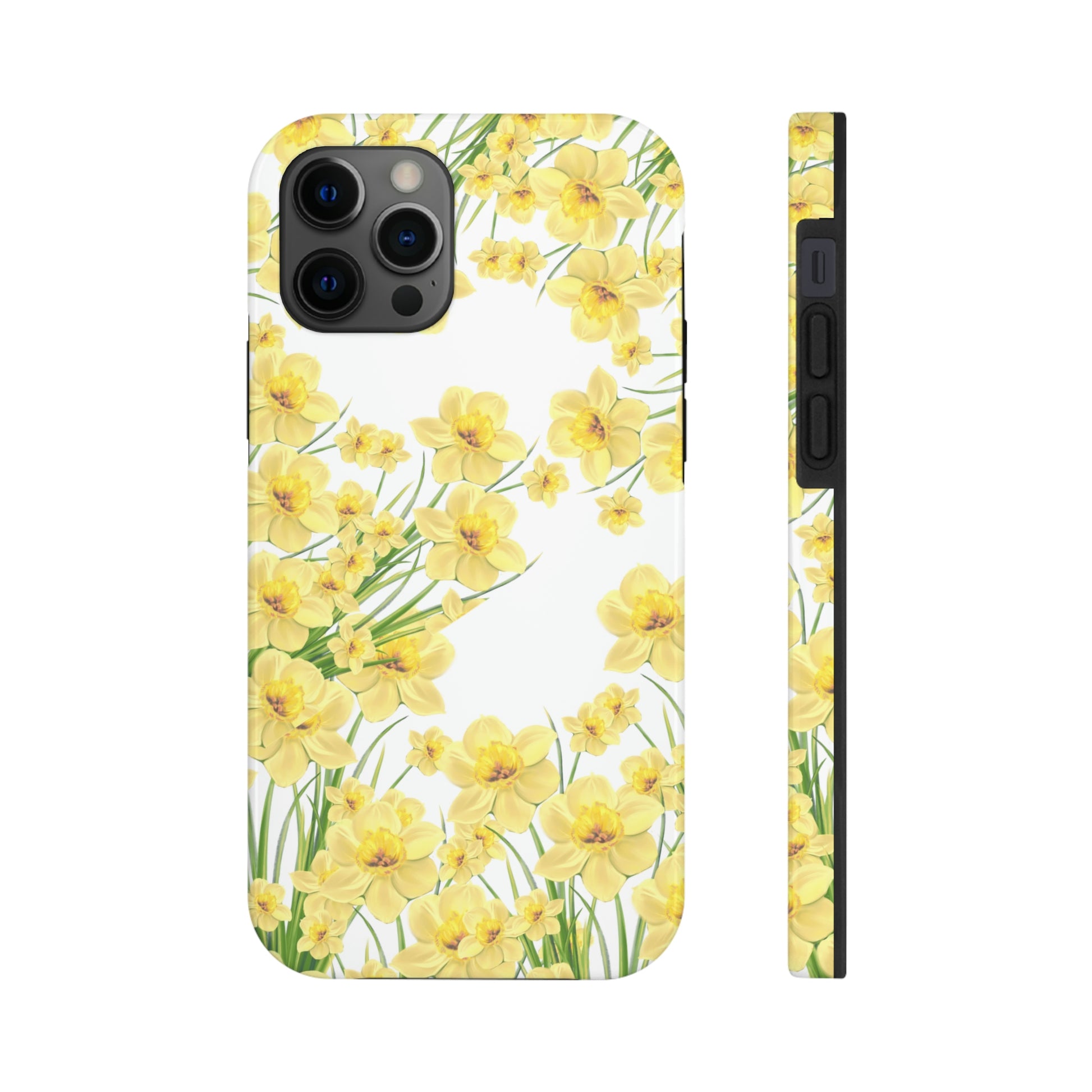 yellow daffodil iphone case for summer or spring fashion