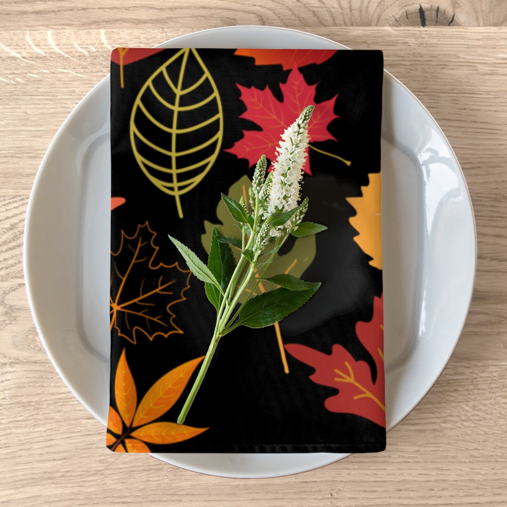 Fall Leaves Printed Napkins / Fall Napkins / Fall Decor