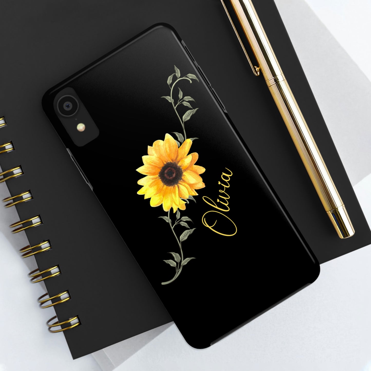 Sunflower IPhone Case / Personalized Girl's Phone Case