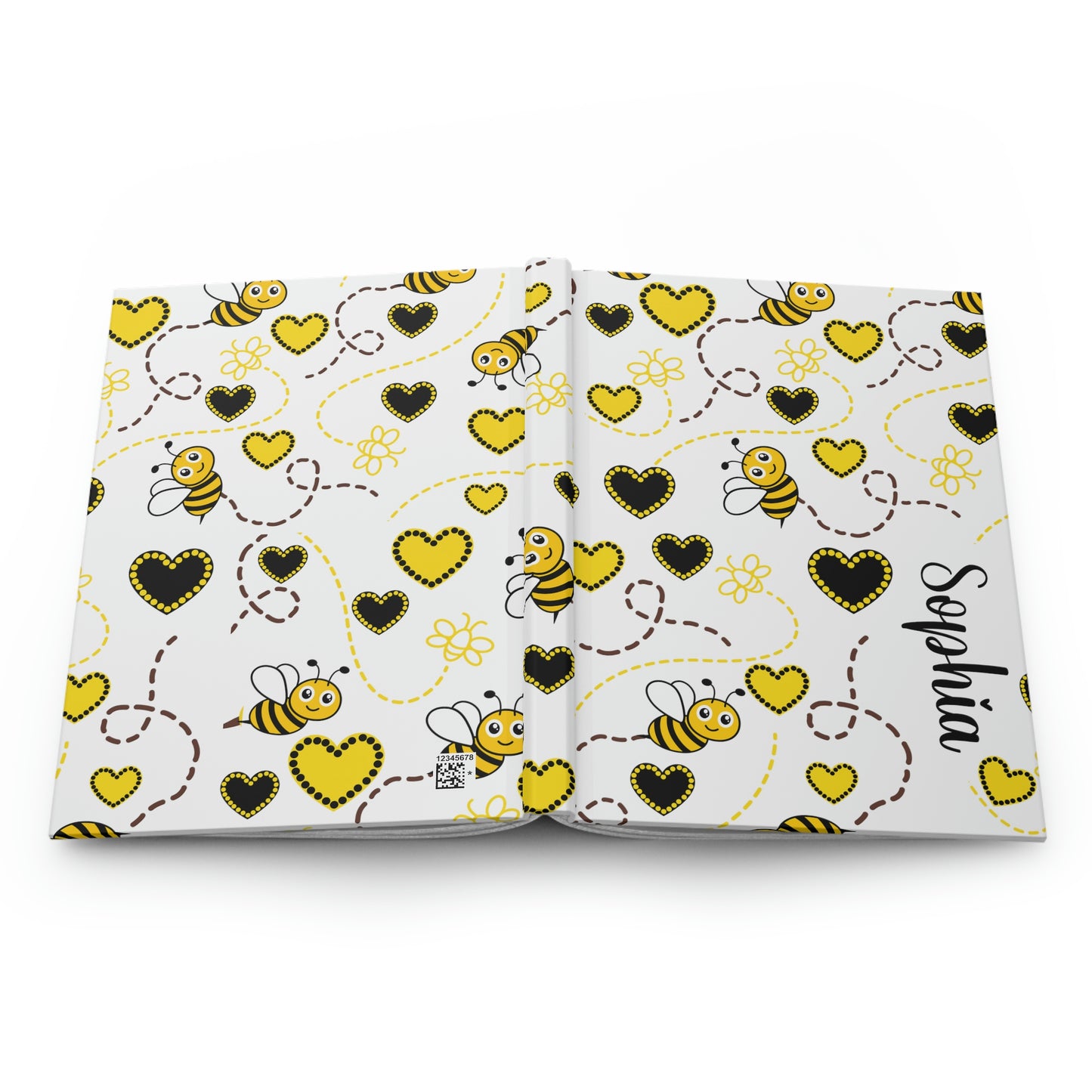 Personalized Honey Bee Hard Covered Journal
