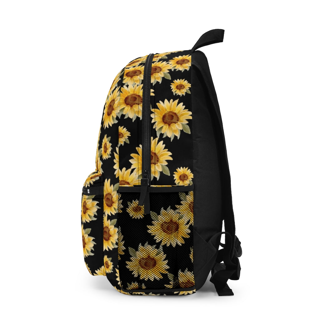 sunflower backpack for women or girls