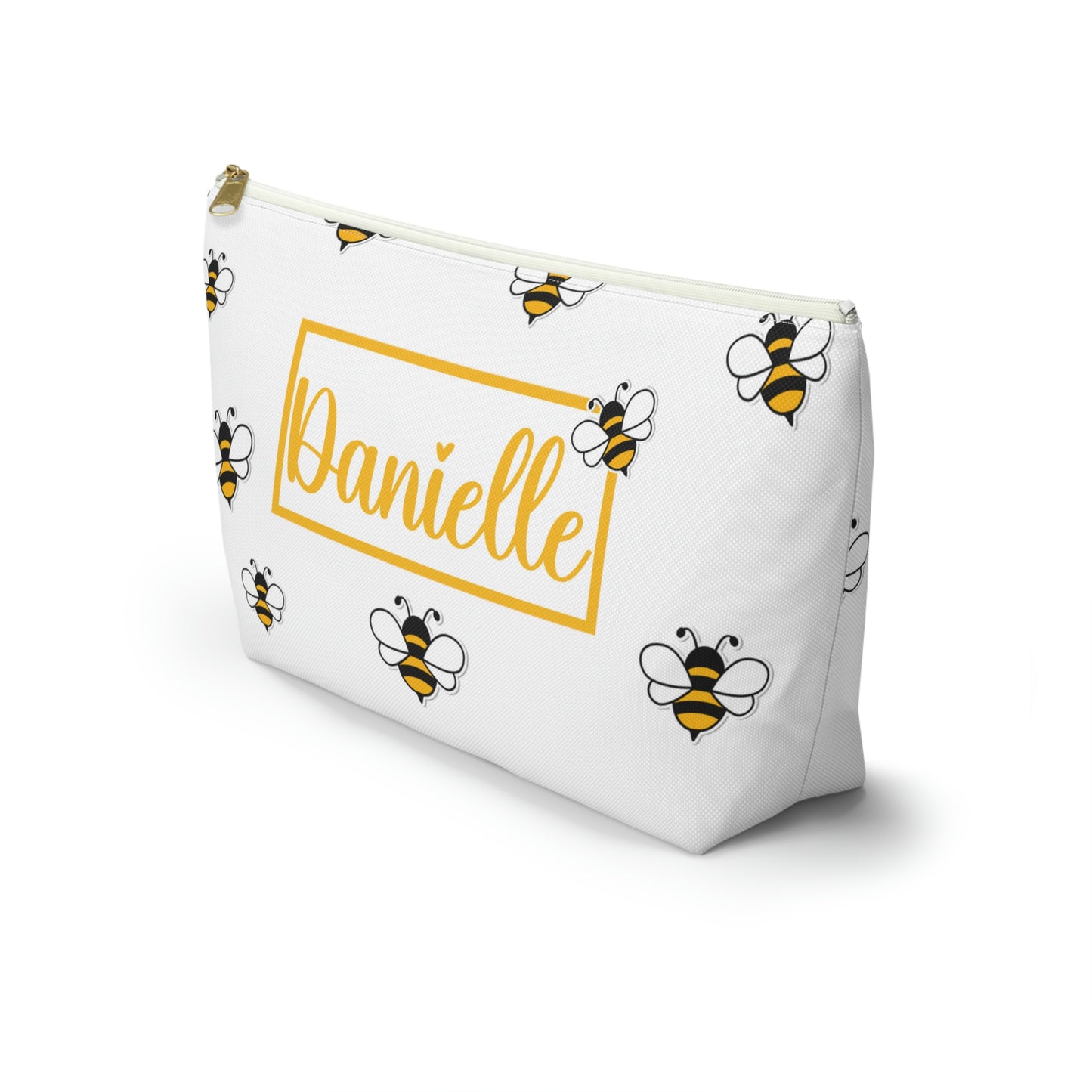 Honey Bee Makeup Bag / Bee Cosmetic Bag