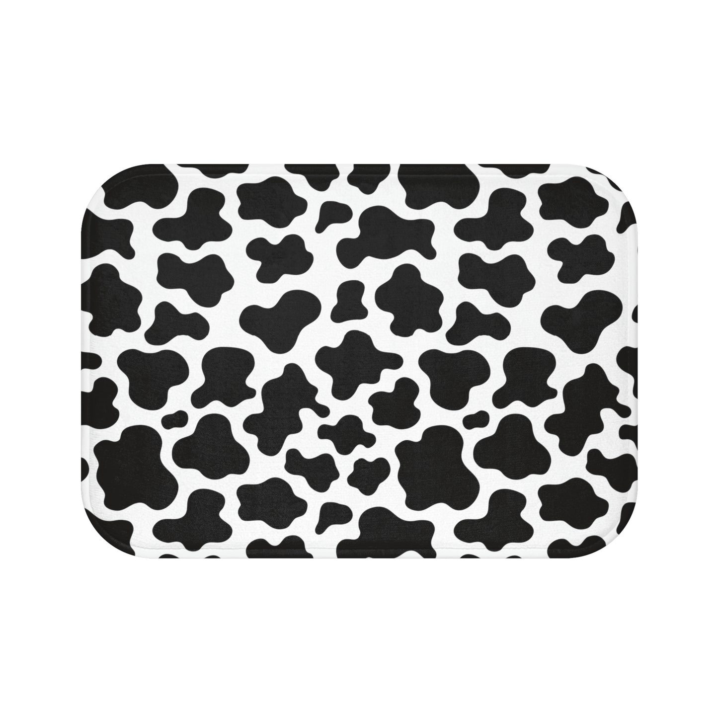 Cow Print Bath Mat / Farmhouse Decor / Cow Print Bathroom Decor