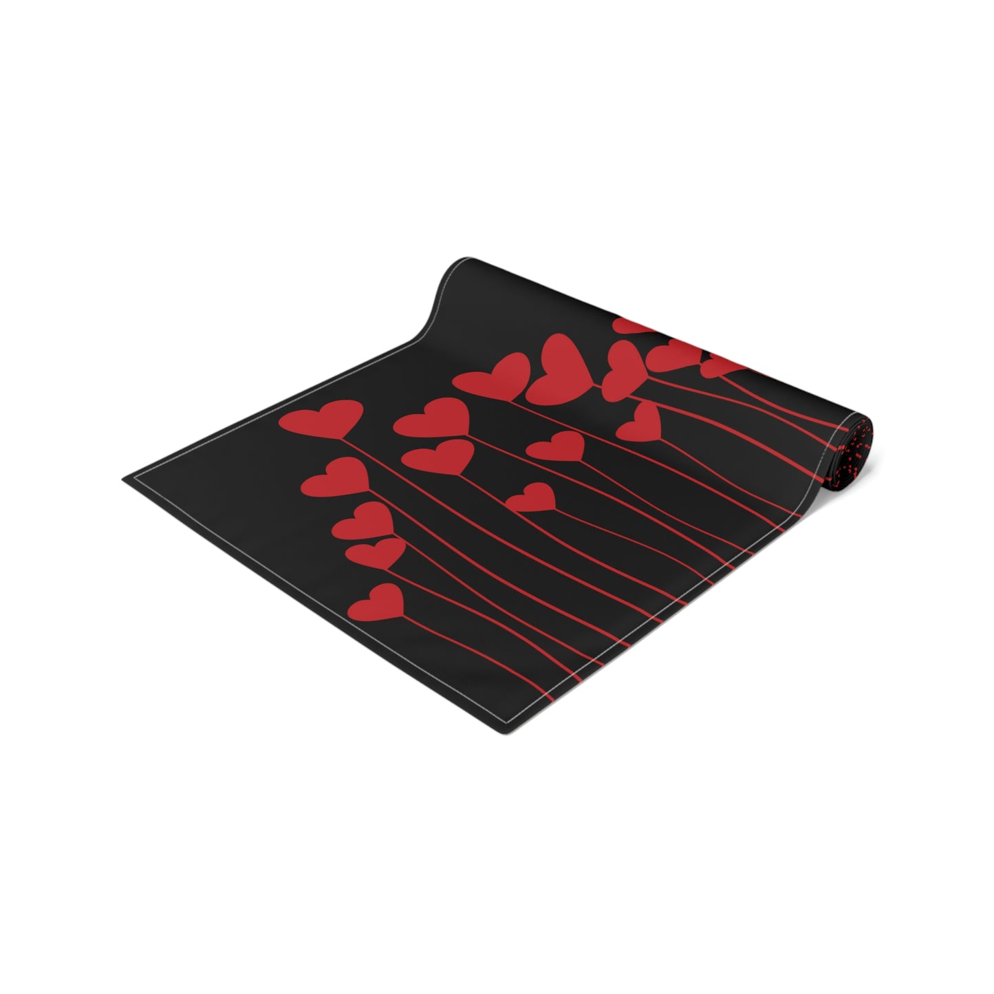 Valentines Day Table Runner / Heart Table Runner / Valentines Day Decor / Valentines Day Gifts / Red Heart Table Runner