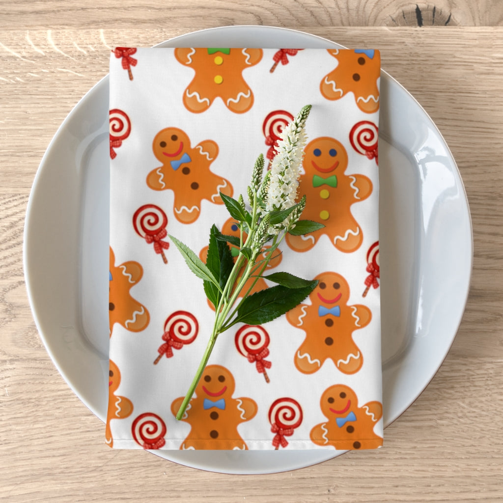 gingerbread man cloth dinner napkins set of 4