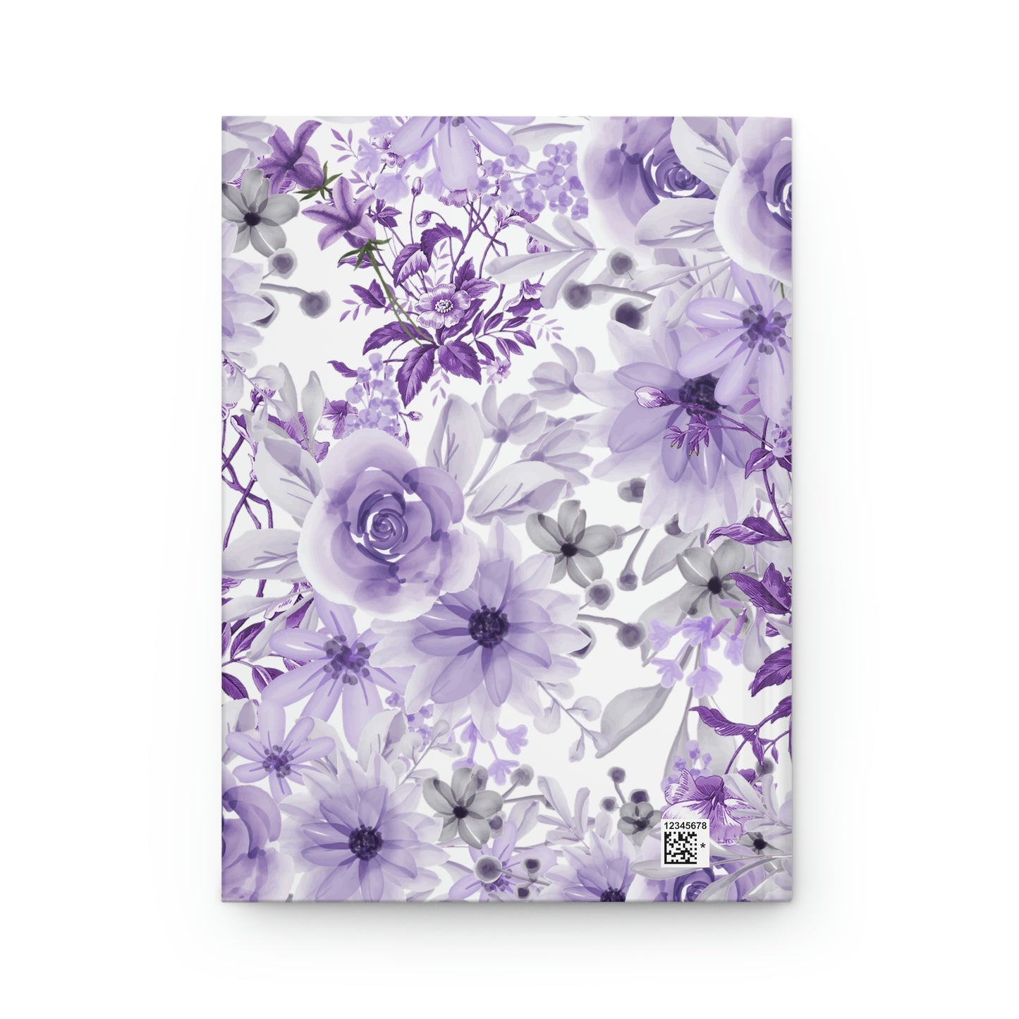 Purple Flower Hard Cover Journal / Personalized Girl's Notebook