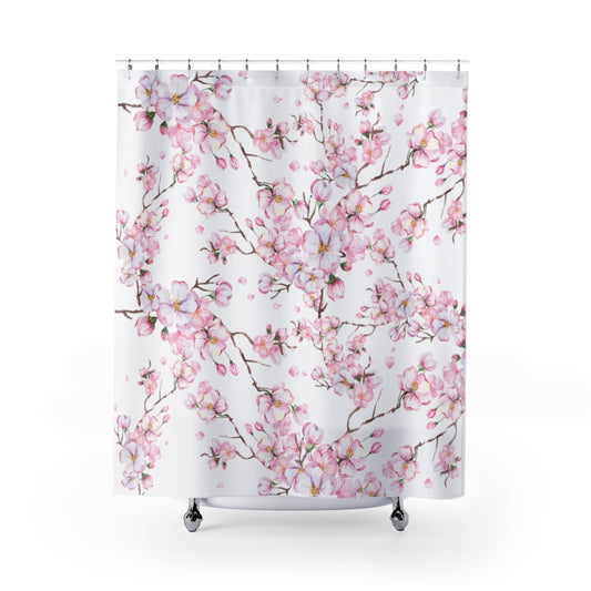 cherry blossom shower curtain