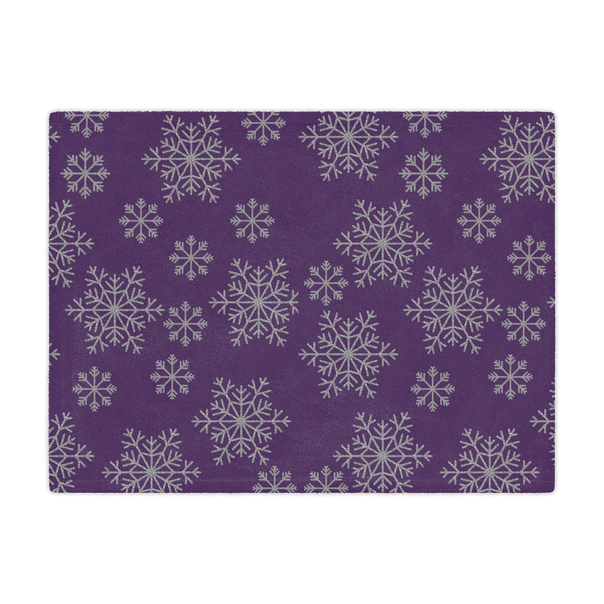 Purple Minky Blanket /  Christmas Blanket / Purple Christmas Decor