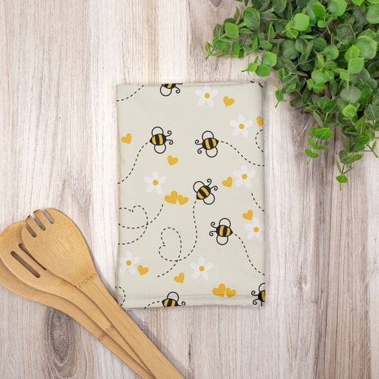 Honey Bee Hostess Towel / Bee Tea Towel