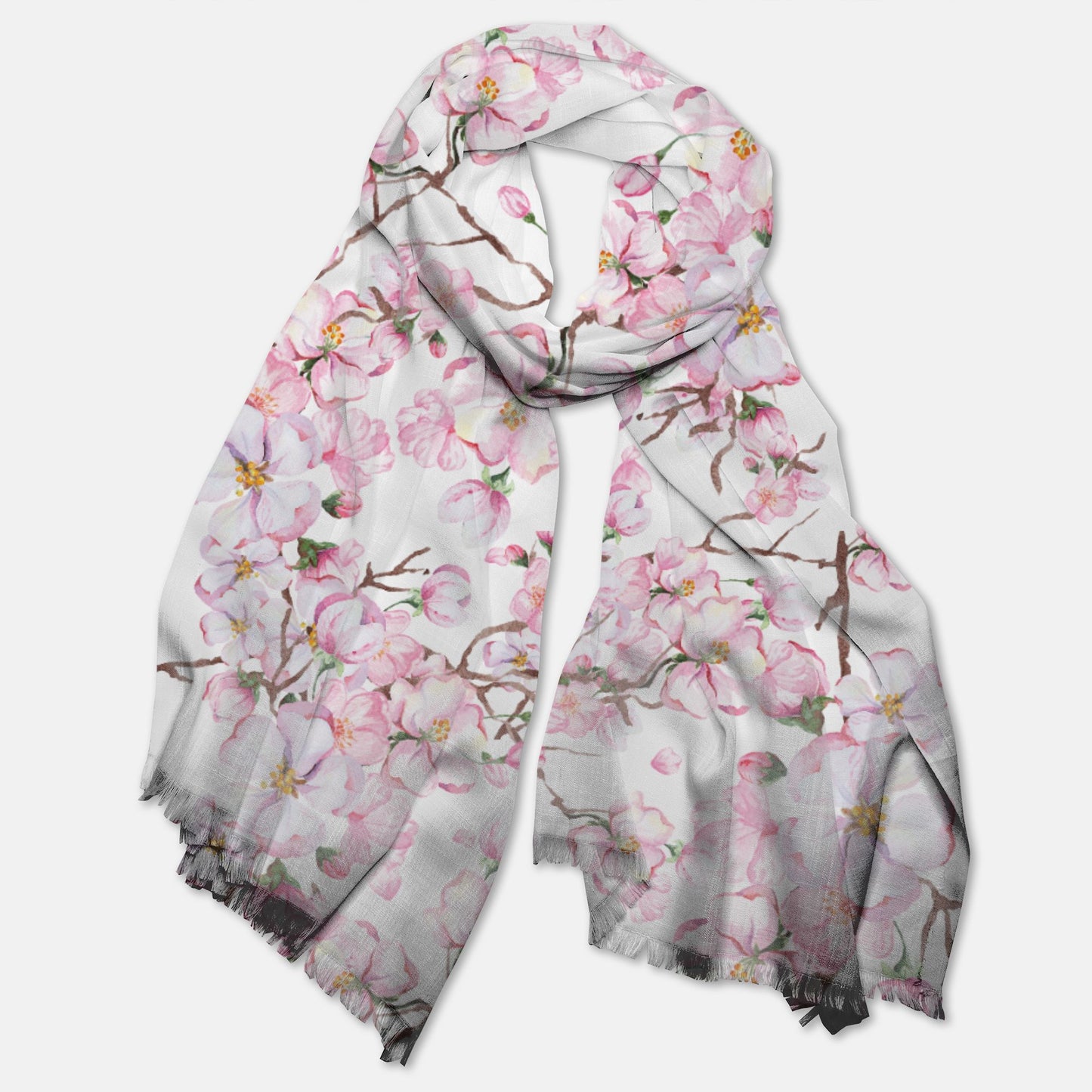 cherry blossom pashmina scarf for women