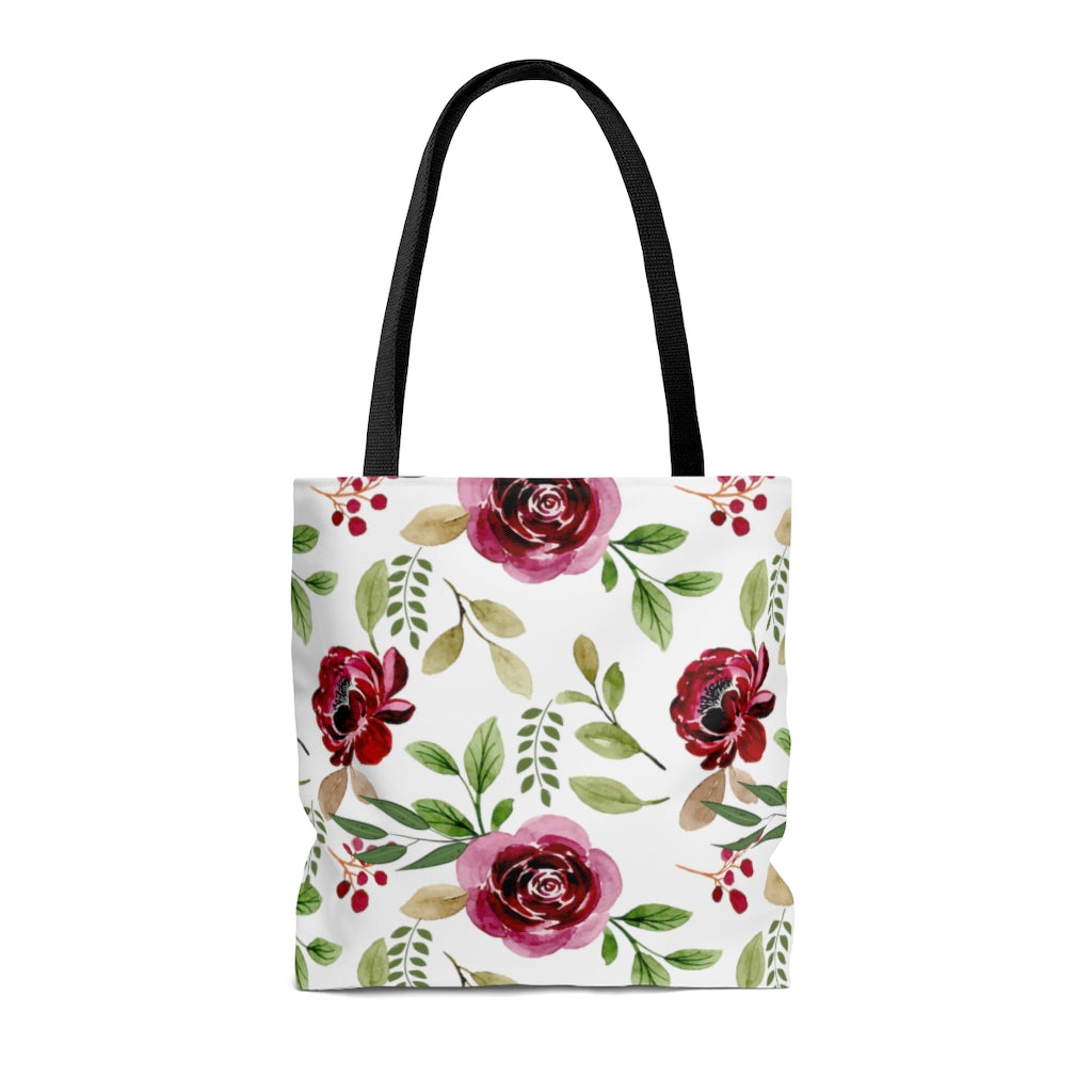 Floral Rose Tote Bag / Country Rose Bag