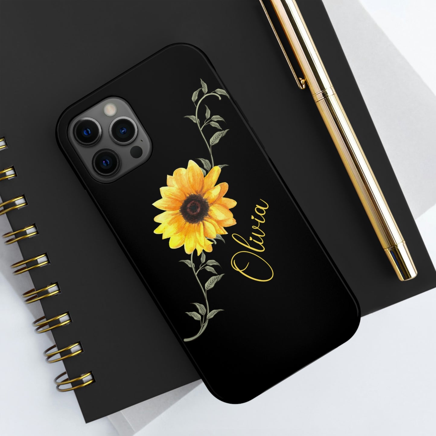 Sunflower IPhone Case / Personalized Girl's Phone Case