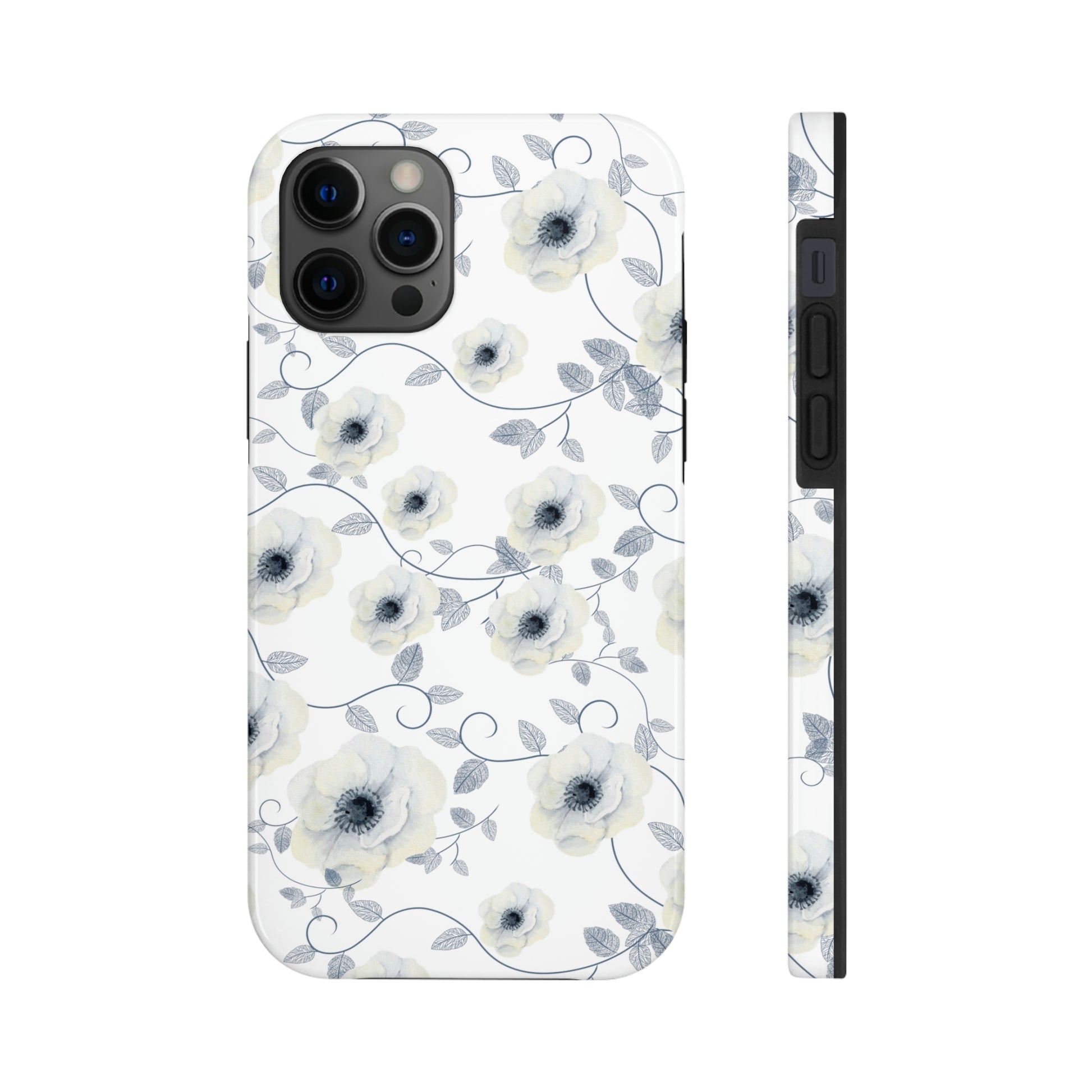 white flower iphone case for women