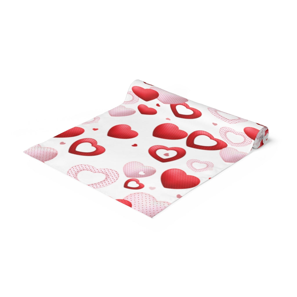Valentines Day Table Runner / Heart Table Decor