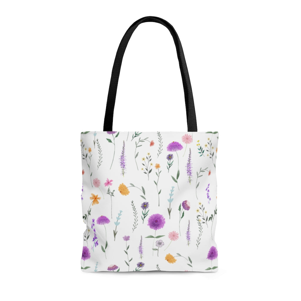 Wildflower Tote Bag / Women's Floral Tote Bag