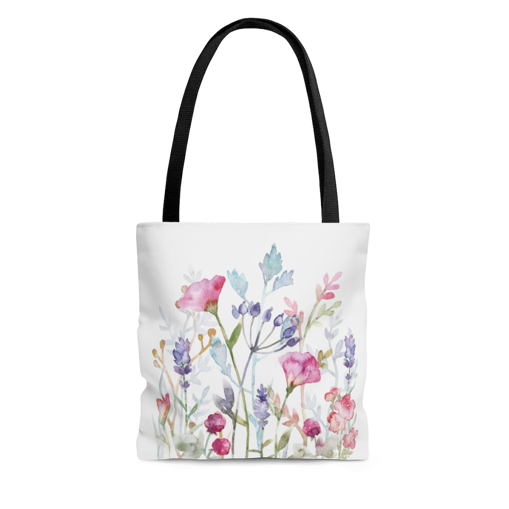 spring floral tote bag