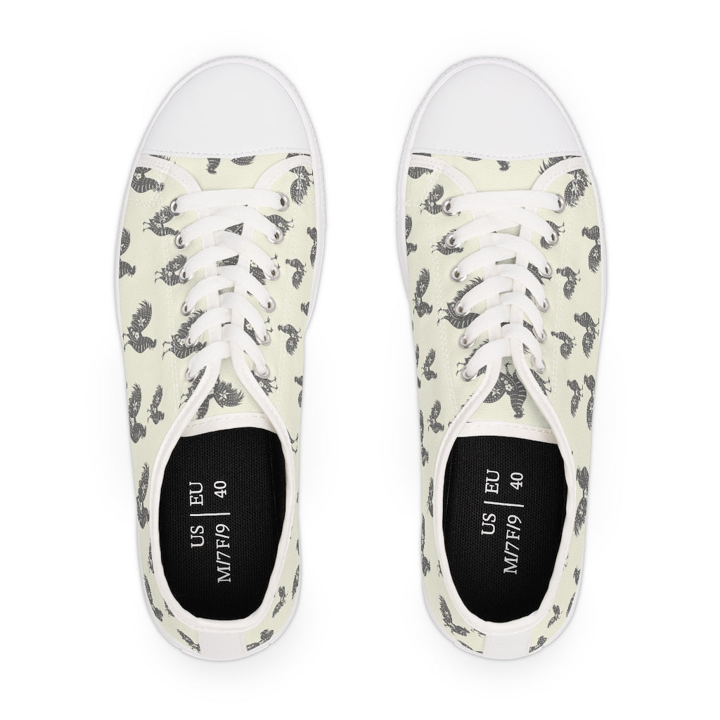 Rooster Print Shoes / Farmhouse Shoes / Women's Sneakers