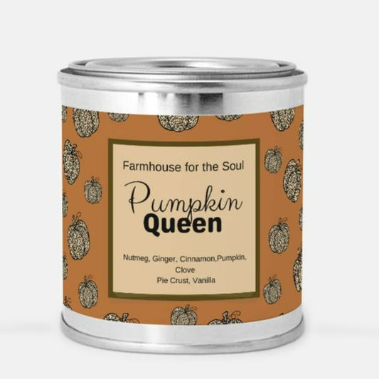 fall pumpkin scented candle for halloween, thanksgiving or autumn