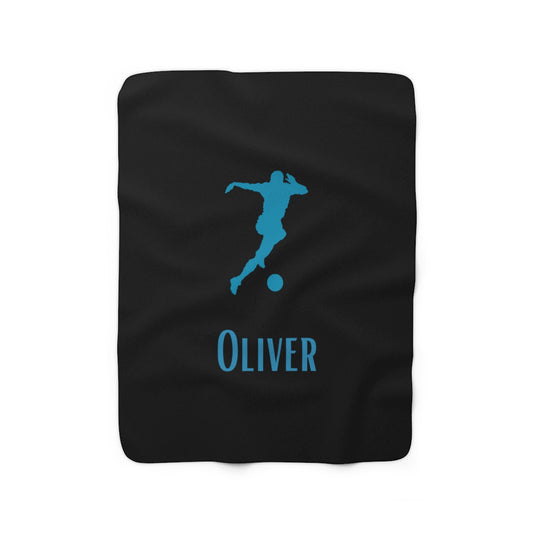 personalized soccer blanket