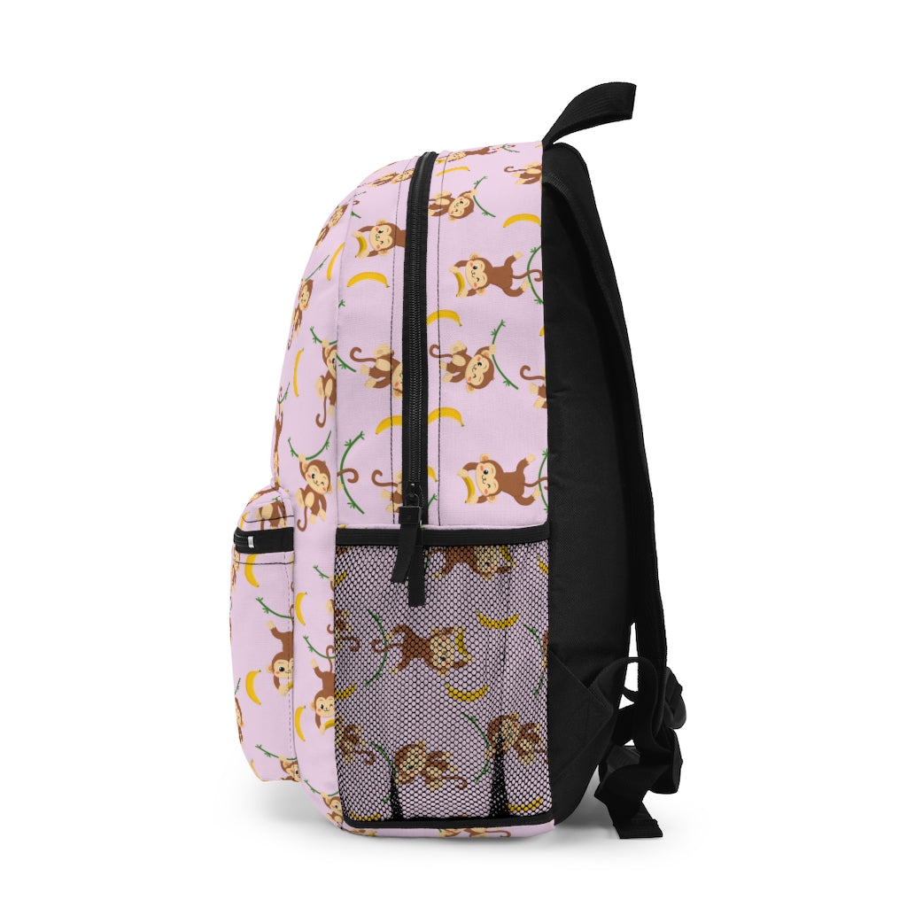 girls monkey backpack for back to school for kids