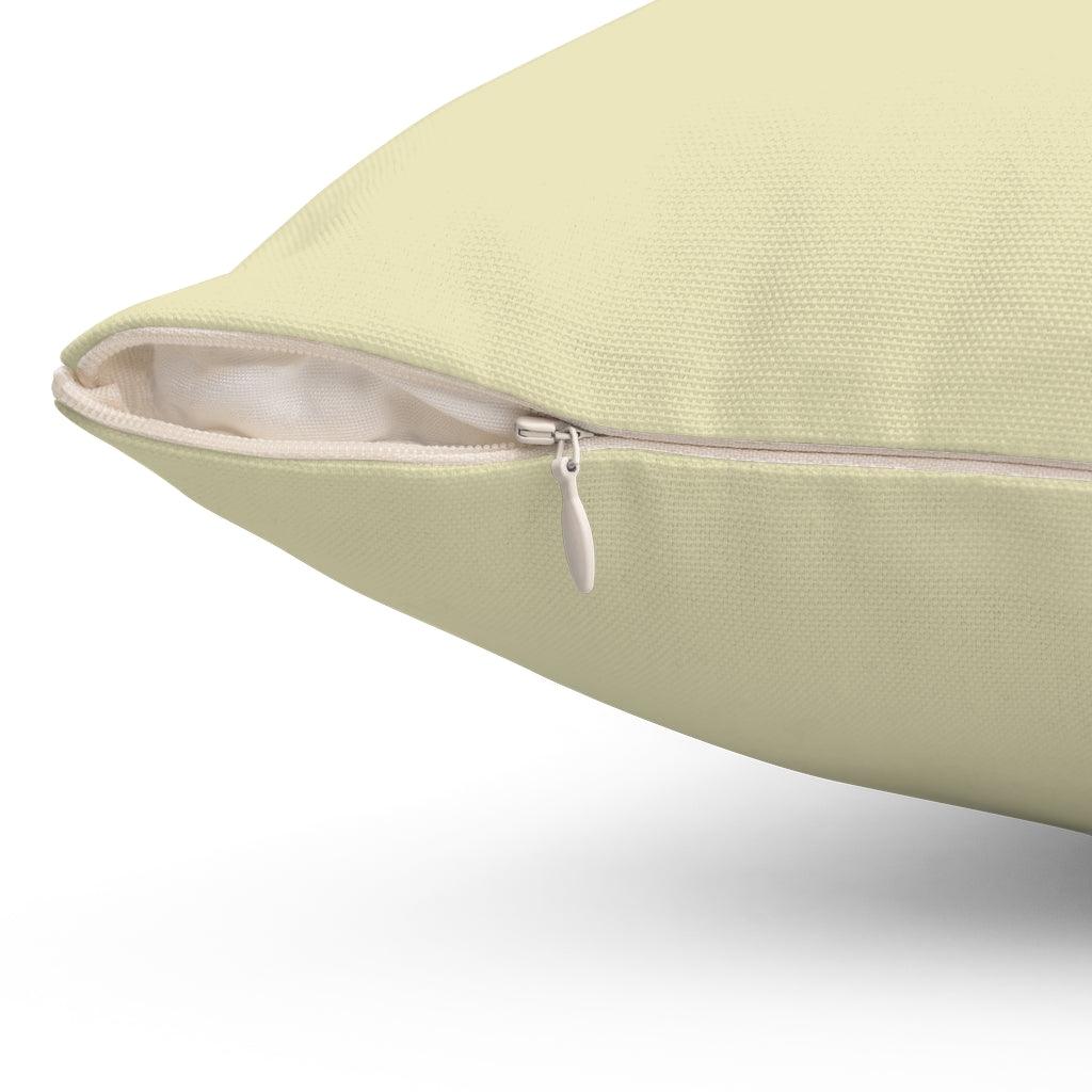 concealed zipper of farmhouse fall pillow