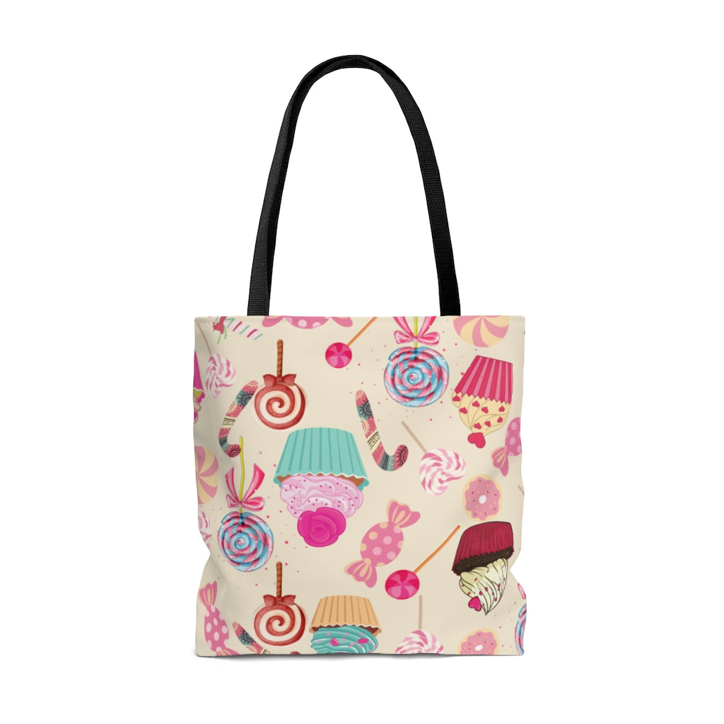 Christmas Candy Tote Bag / Cupcake Decor / Candy Theme Bag