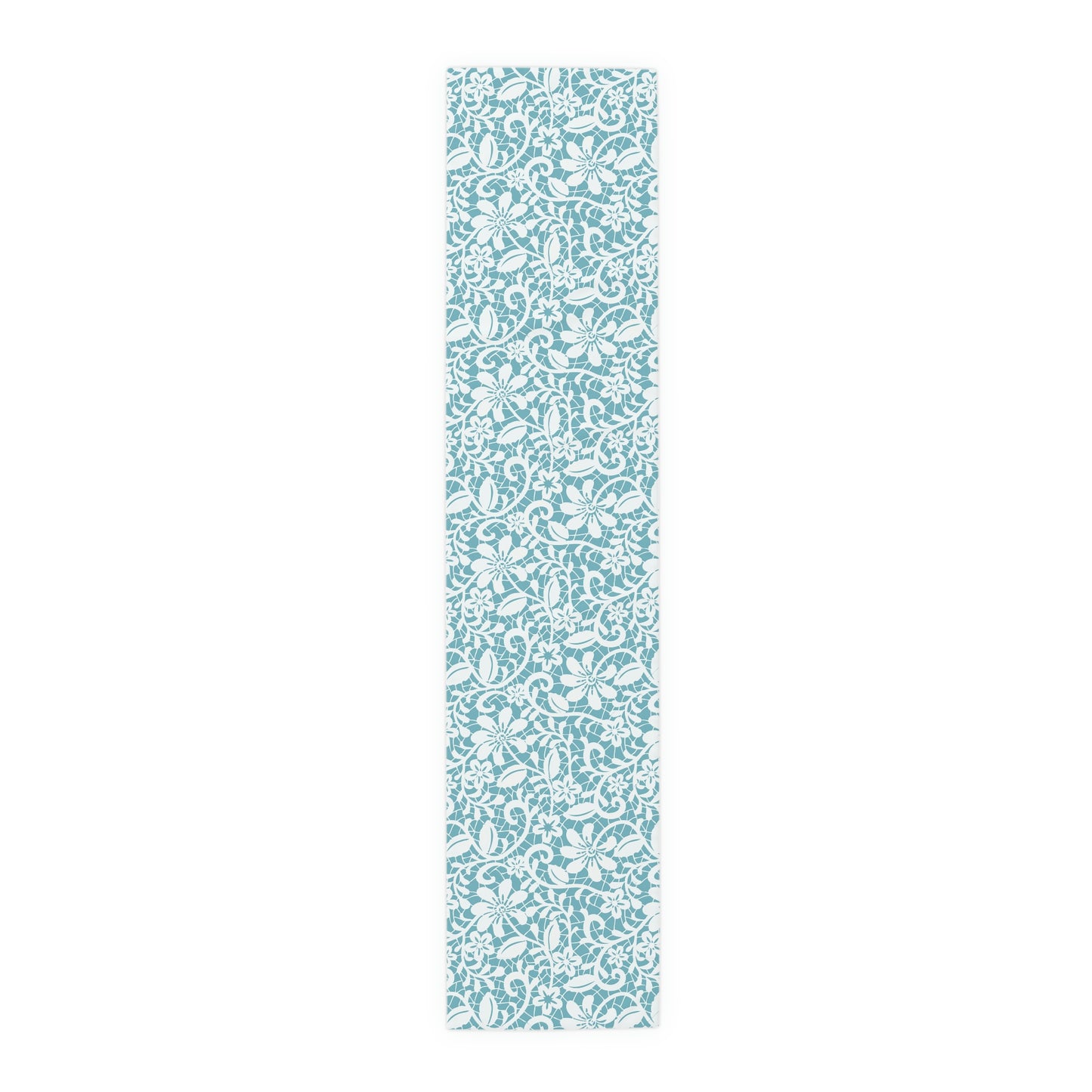 Blue Floral Table Runner / Floral Table Decor