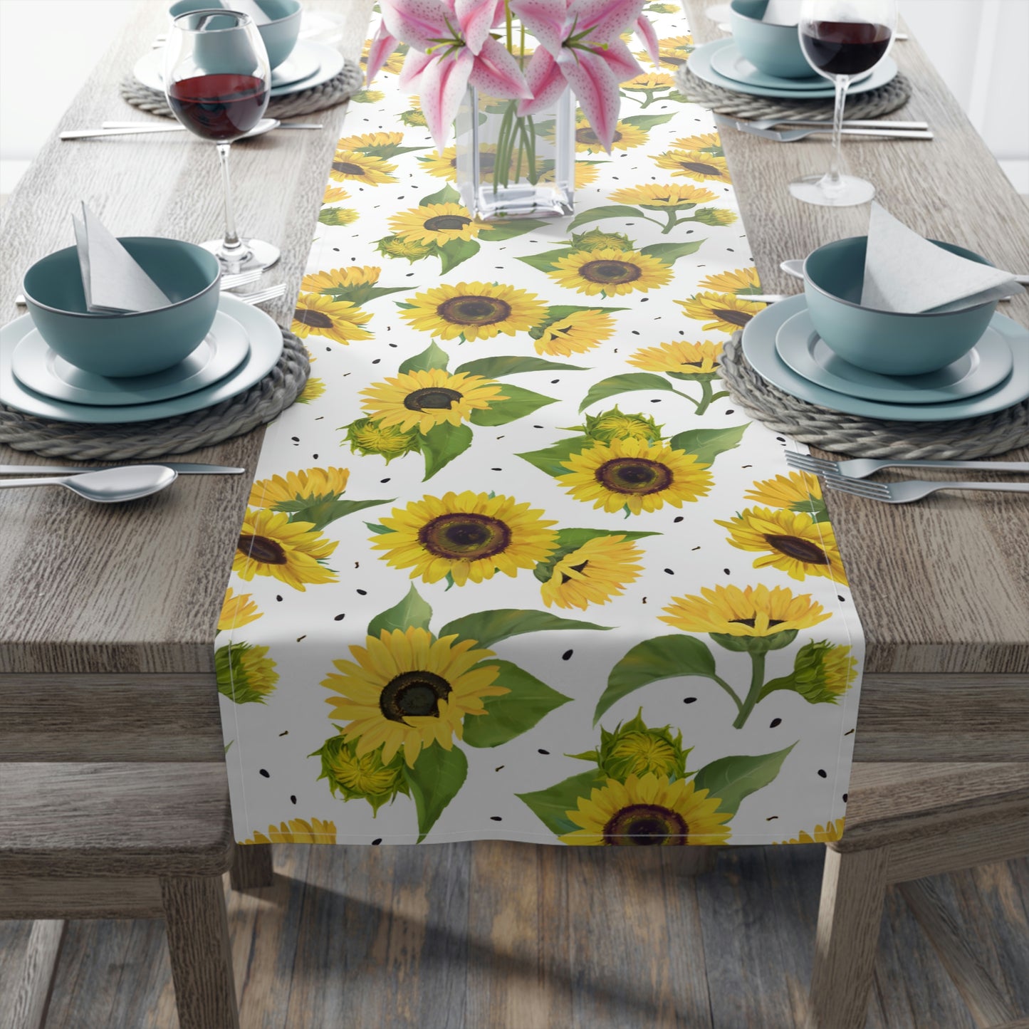 Sunflower Table Runner / Summer Table Runner