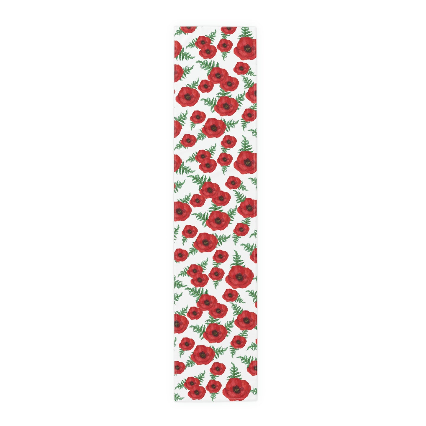 Poppy Table Runner / Red Poppy Decor