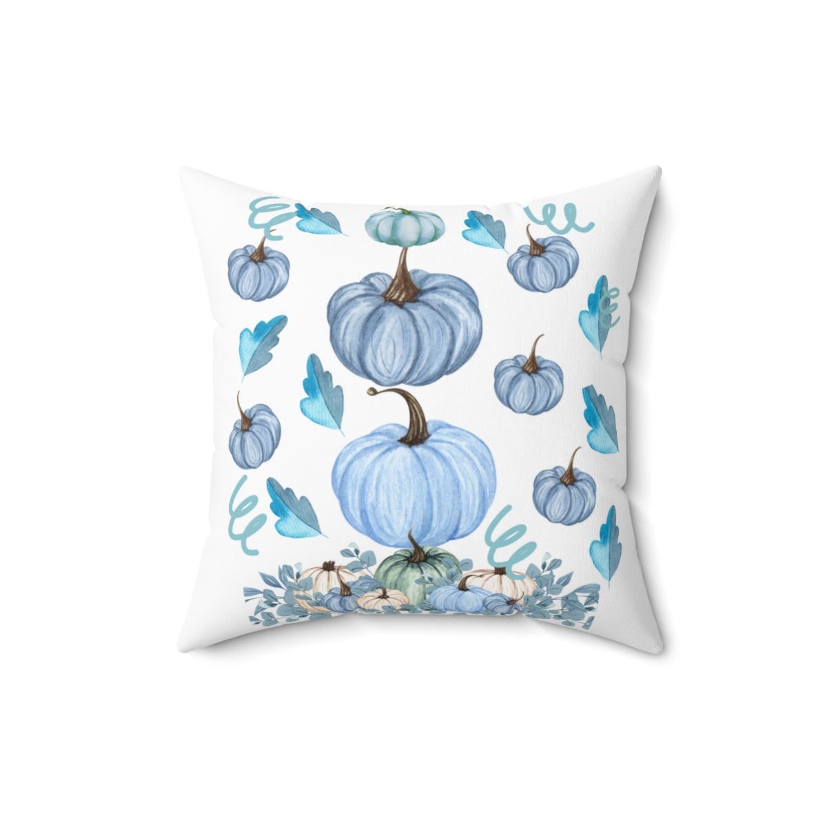 Fall Throw Pillow Covers Blue Pumpkin Fall Pillow Decorative Throw