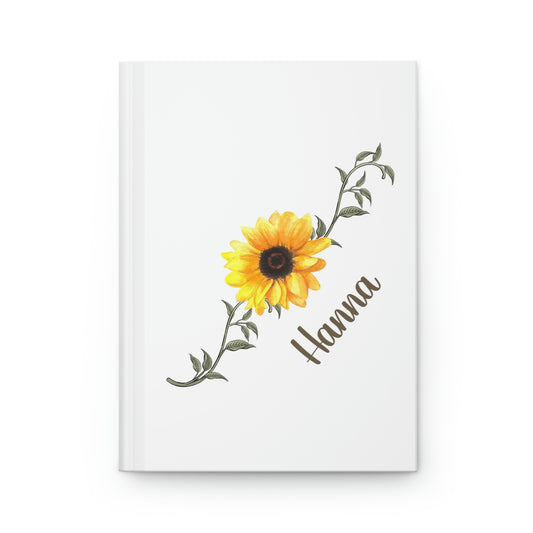 personalized summer sunflower journal for writing