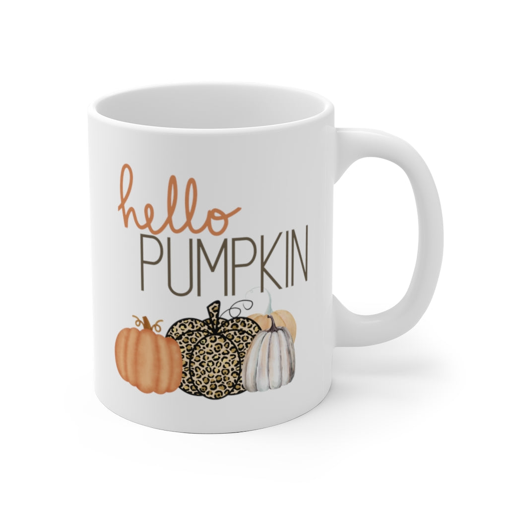 orange pumpkin mug for fall