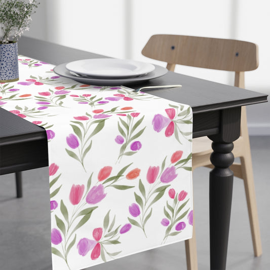 Floral Table Runner / Tulip Table Decor