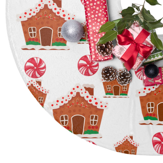 Gingerbread House Tree Skirt / Christmas Tree Skirt / Christmas Decor