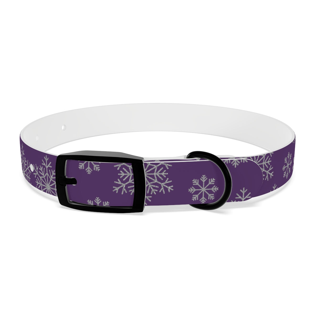 purple christmas pet collar