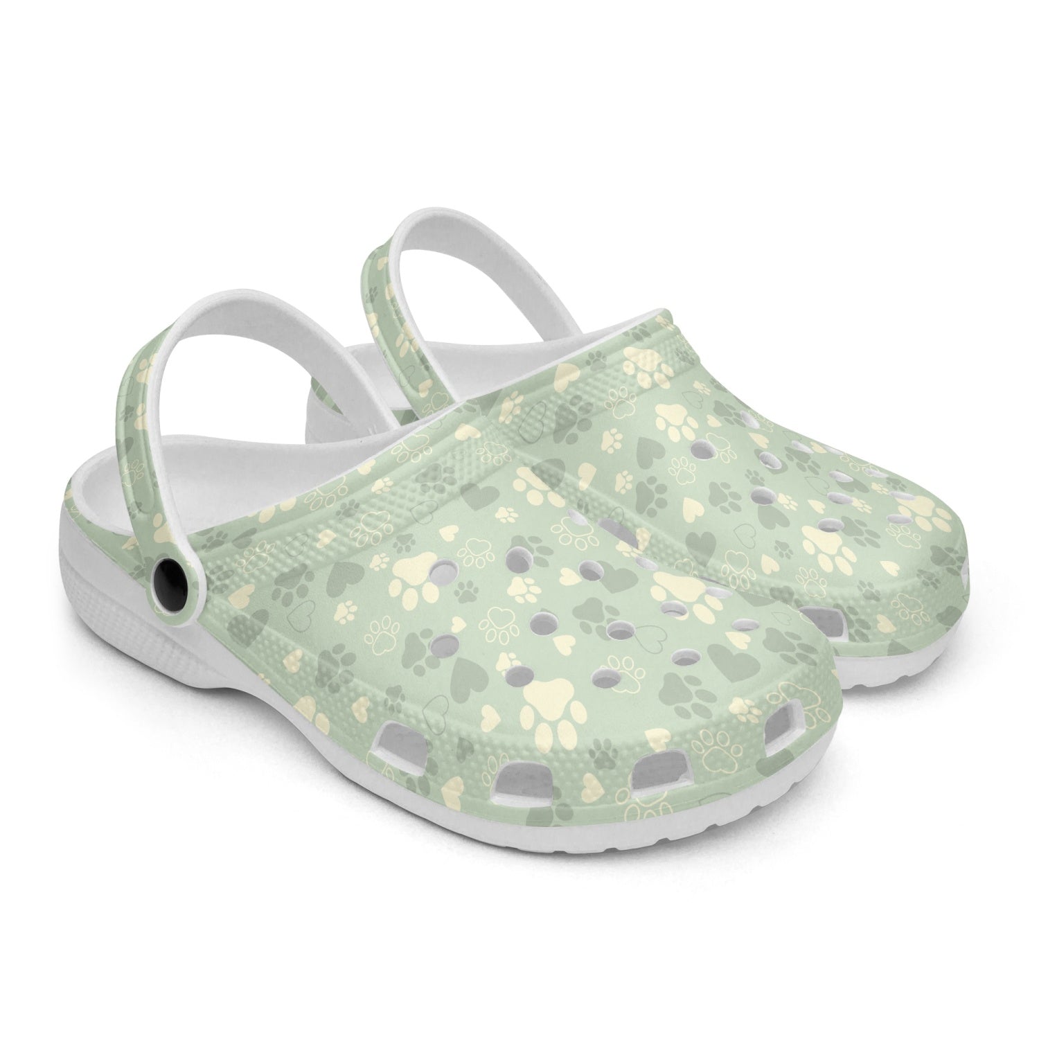 Paw on sale print clogs