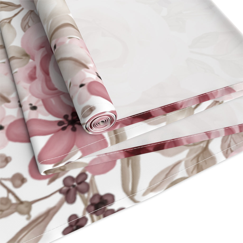 Floral Table Runner / Rose Table Decor