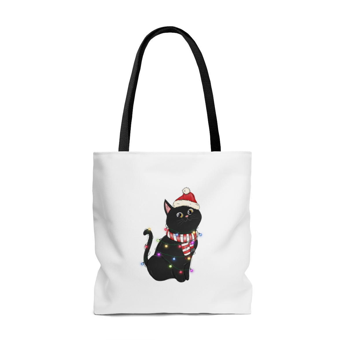 Christmas Cat Tote Bag / Cat Tote Bag