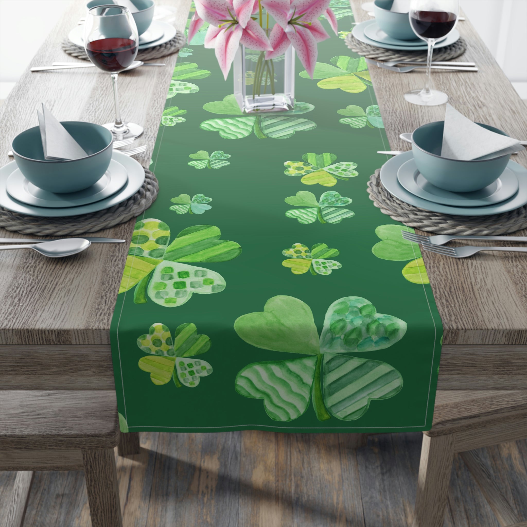 St. Patrick’s Day Shamrock Table Runner offers