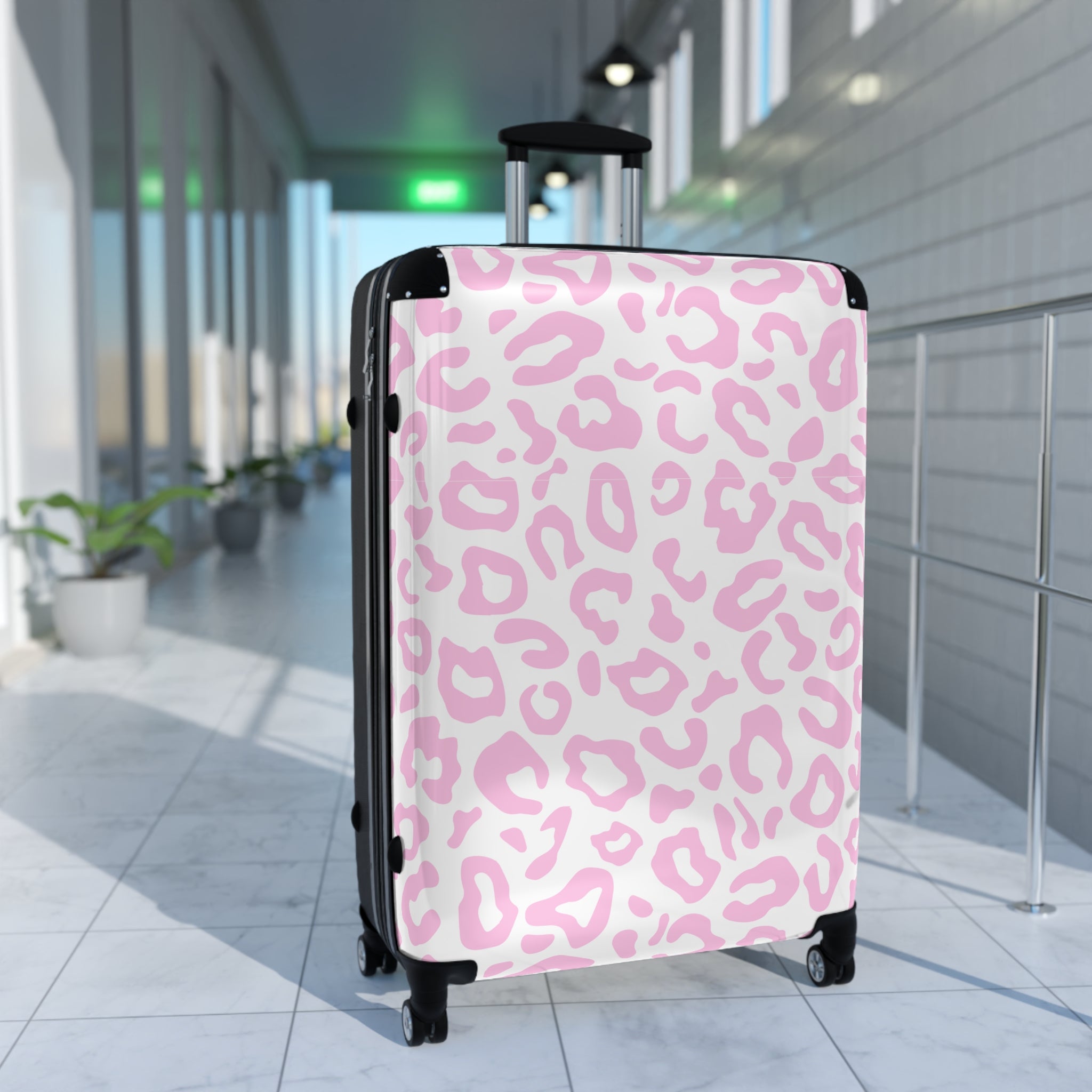 Leopard best sale print suitcase